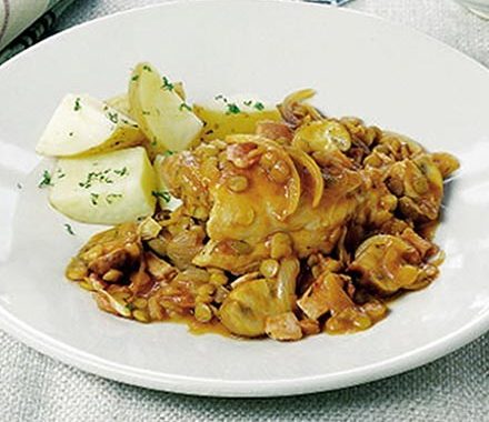 One-pot lentil chicken recipe