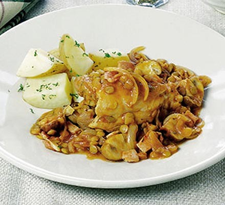 One-pot lentil chicken recipe 
