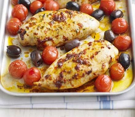 Chicken with harissa & tomatoes recipe