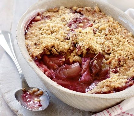 Rhubarb crumble recipe