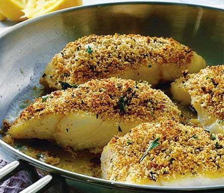 Lemon, herb & Parmesan crusted fish recipe