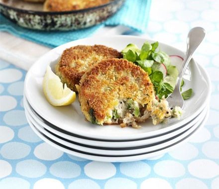 Peppered mackerel fishcakes recipe