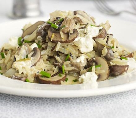 Lemony mushroom pilaf recipe