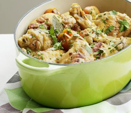 One-pot chicken & bacon stew recipe