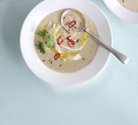 Spiced parsnip soup recipe 
