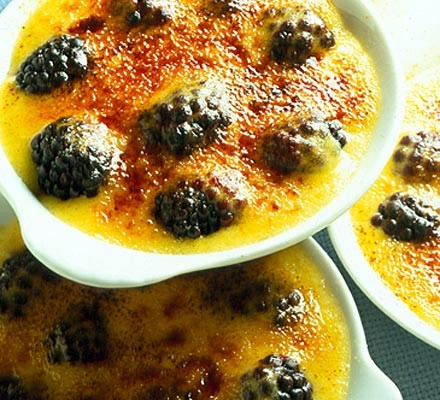Blackberry crème brûlée recipe 