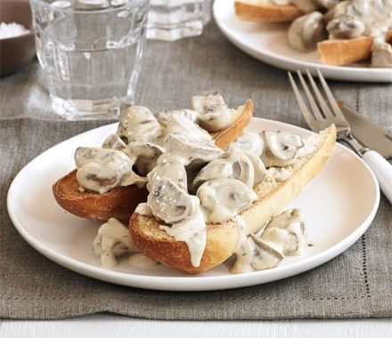 Garlic mushrooms on toast recipe