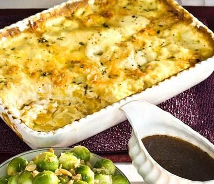 Creamy parsnip & squash bake recipe