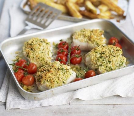 Oven-baked fish & chips recipe