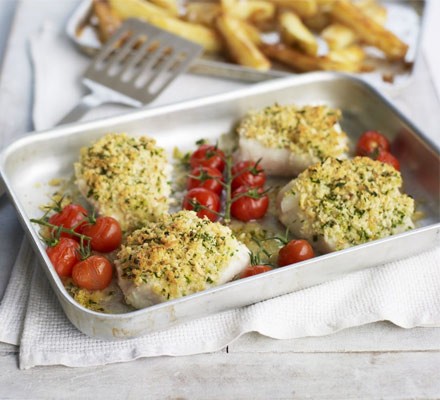 Oven-baked fish & chips recipe 