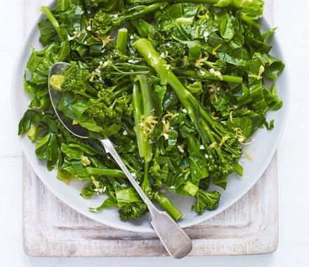 Spring greens with lemon dressing recipe