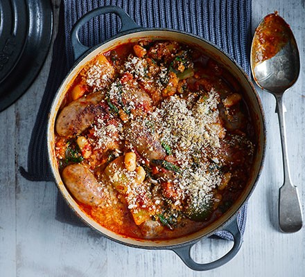 Smoky sausage casserole recipe 