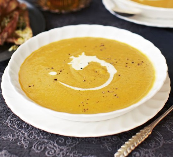 Butternut squash and sweet potato soup 