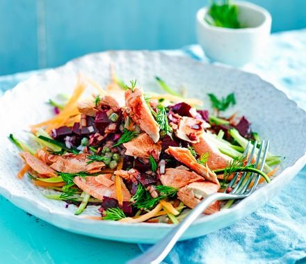 Wild salmon veggie bowl recipe