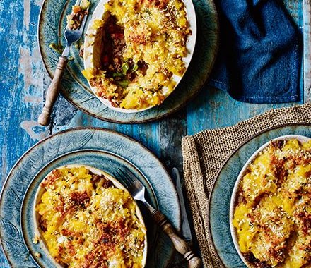 Beef, leek & swede Cumberland pie recipe