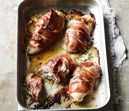 Chicken stuffed with goat’s cheese & tarragon recipe