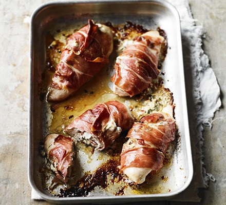 Chicken stuffed with goat’s cheese & tarragon recipe 