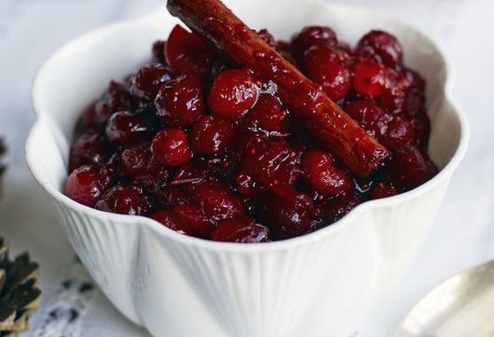Clementine & Port spiced cranberry sauce recipe