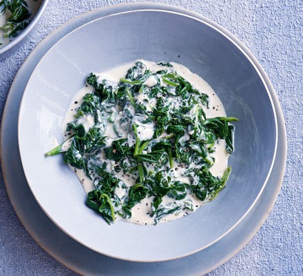 Easy creamed spinach recipe 