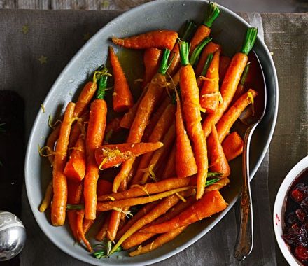 Ginger & orange-glazed baby carrots recipe