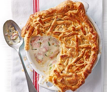 Ham & tarragon pot pie recipe