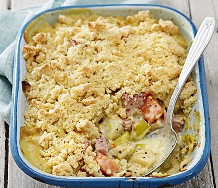Ham & veg crumble recipe