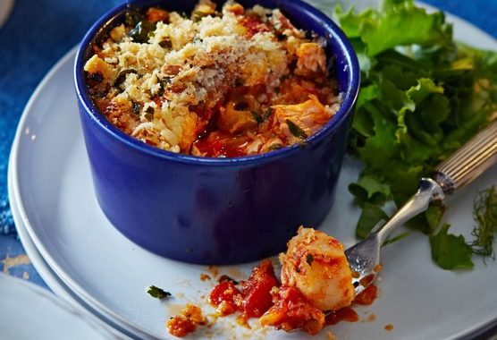 Mediterranean fish gratins recipe