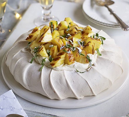 Pineapple & ginger pavlova recipe 