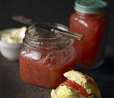 Rhubarb & ginger jam recipe