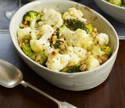 Creamy cauliflower & broccoli bake recipe