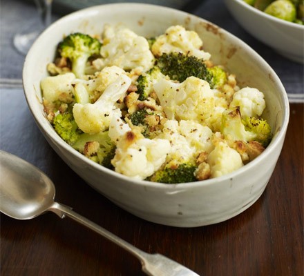 Creamy cauliflower & broccoli bake recipe 