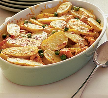Potato & salmon grill recipe 