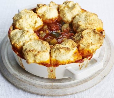 Tomato & harissa stew with cheddar dumplings recipe