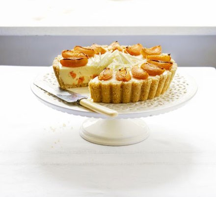 White chocolate & apricot cheesecake recipe 