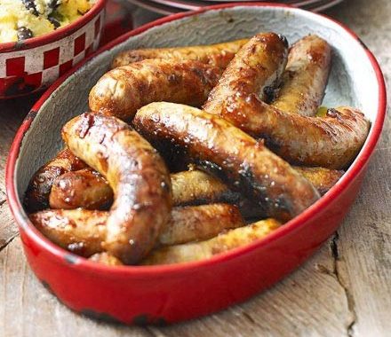 Sweet chilli bangers recipe