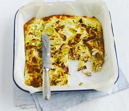 Bacon & ricotta oven-baked frittata recipe