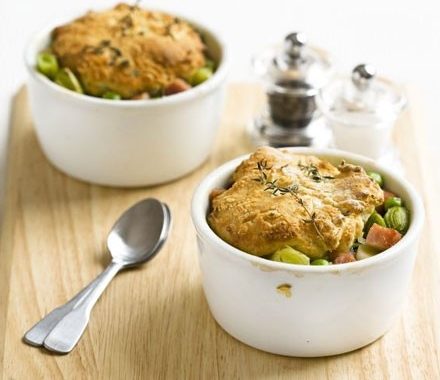 Ham & leek cobbler recipe