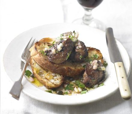 Chicken livers on toast recipe