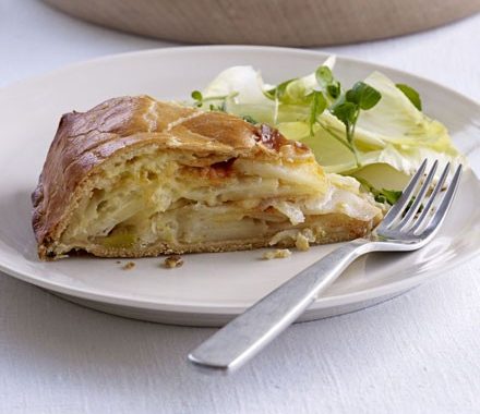 Cheese, onion & potato pie recipe