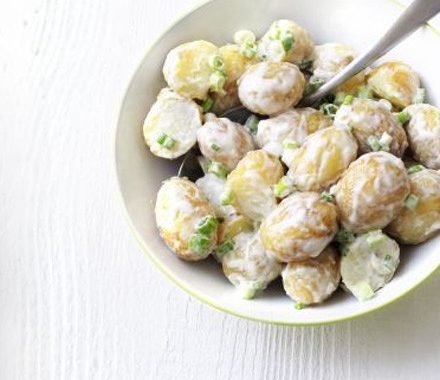 Warm potato salad with caesar dressing recipe
