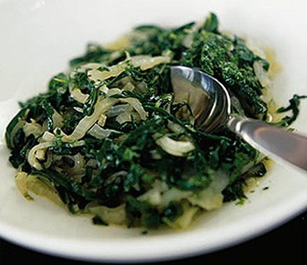 Swiss chard & kohlrabi with lemon sauce recipe