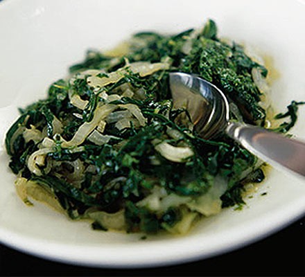 Swiss chard & kohlrabi with lemon sauce recipe 