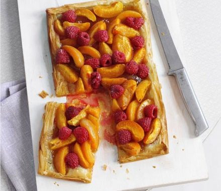 Apricot & raspberry tart recipe