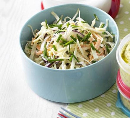 Cheese & chive coleslaw recipe 