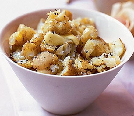 Crushed olive oil potatoes recipe