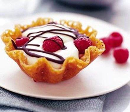 Lemon & raspberry baskets recipe