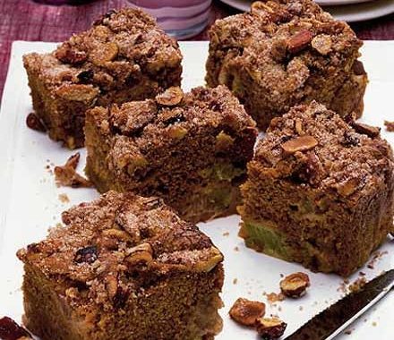 Sour cream rhubarb squares recipe