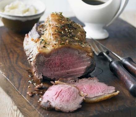 Roast sirloin of beef & Port gravy recipe