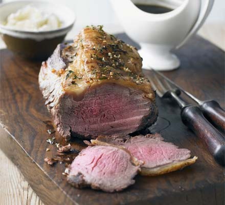 Roast sirloin of beef & Port gravy recipe 