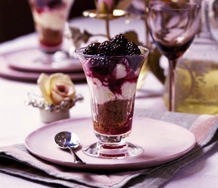 Berry cheesecake in a glass  recipe